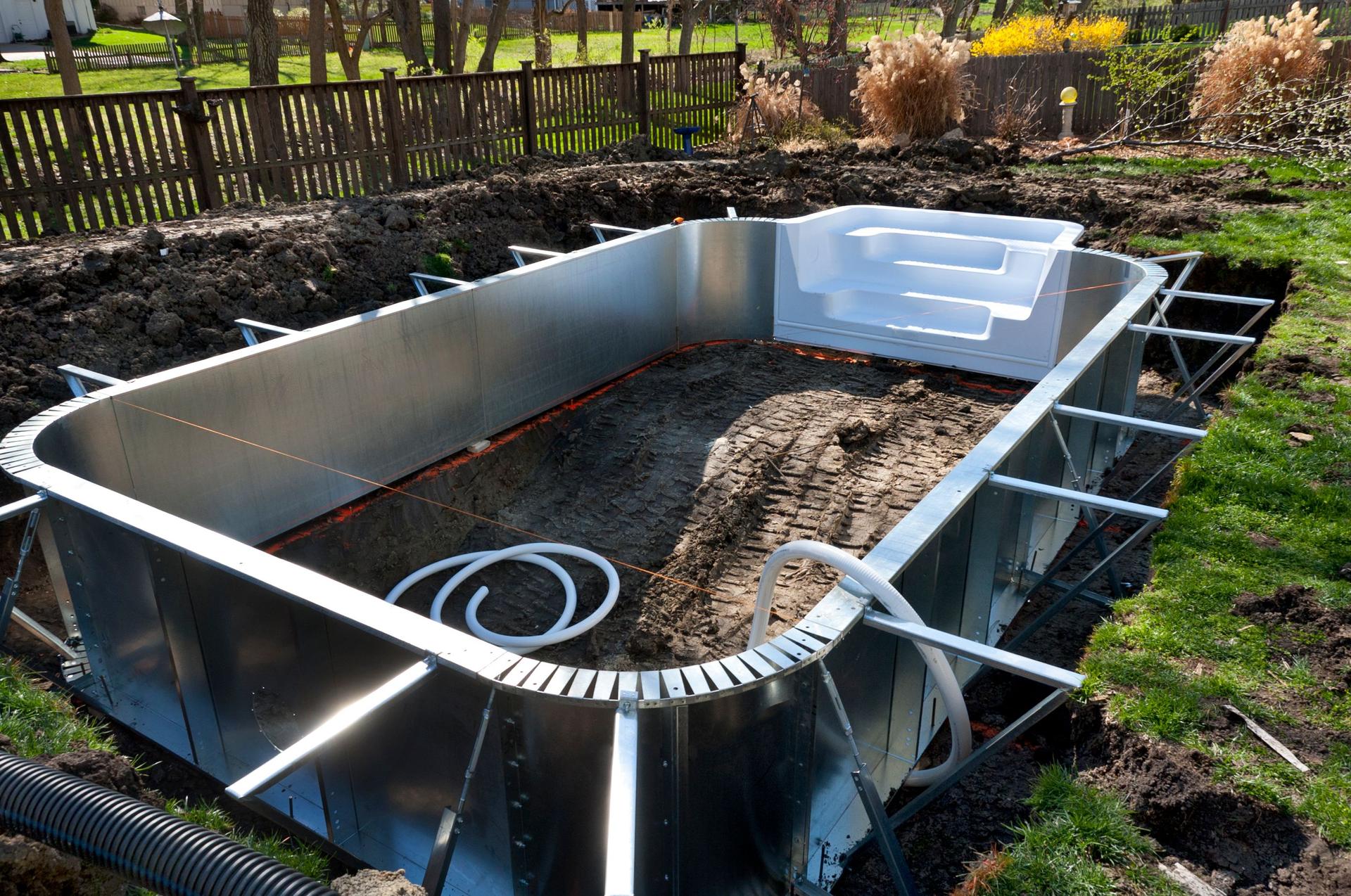 Backyard Swimming Pool Construction