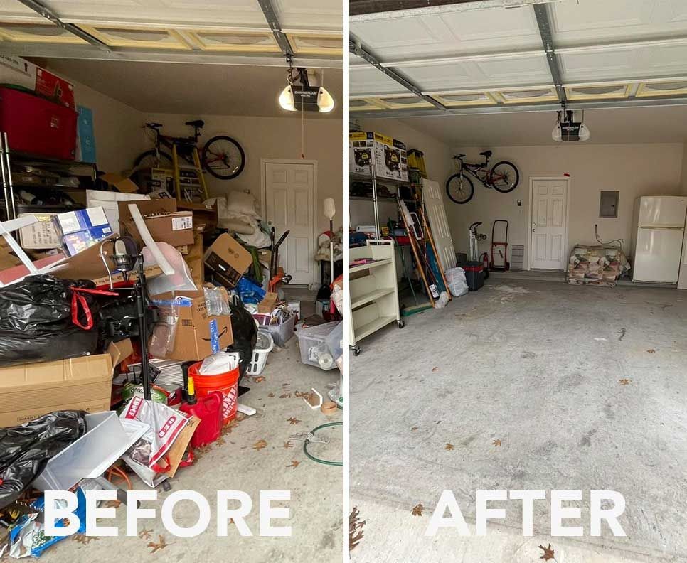 Garage Clean-Out Before After image