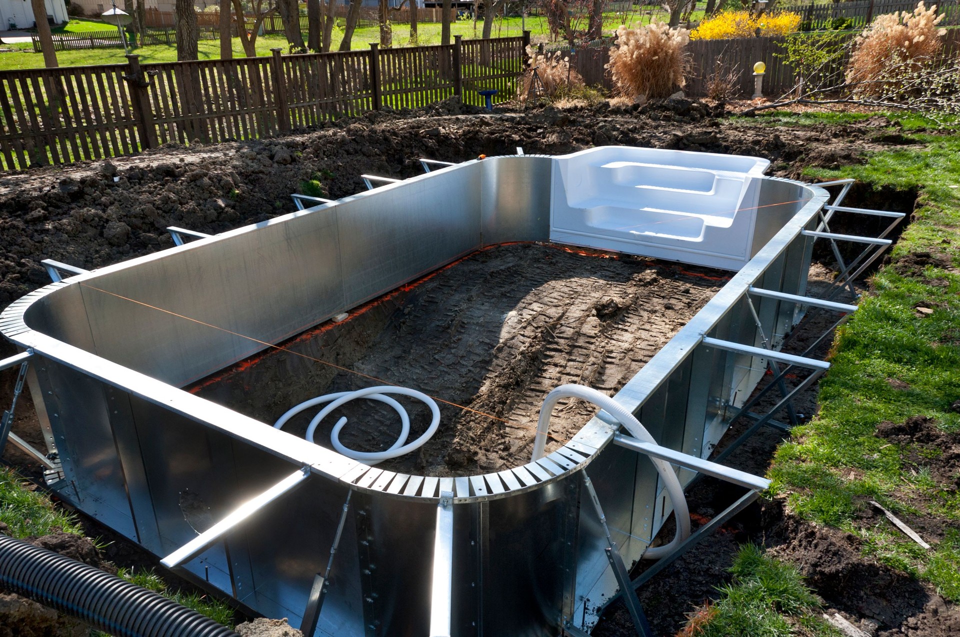 Backyard Swimming Pool Construction